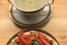 Champignonsuppe mit Bruscetta